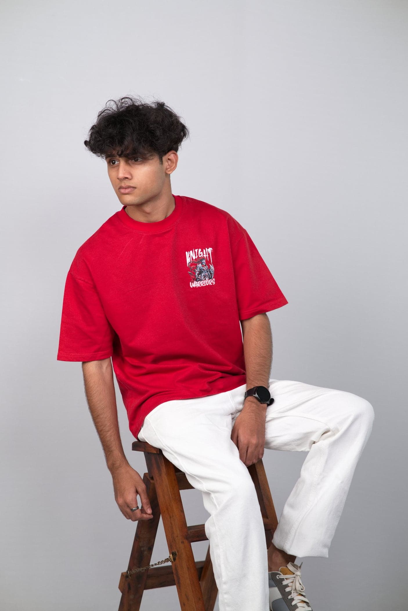 Knight Warrior Unisex Premium Oversized T-shirts view 3