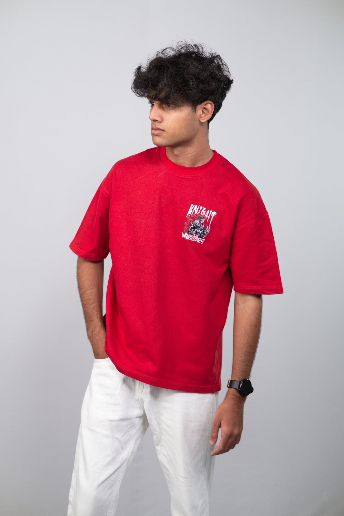 Knight Warrior Unisex Premium Oversized T-shirts view 4