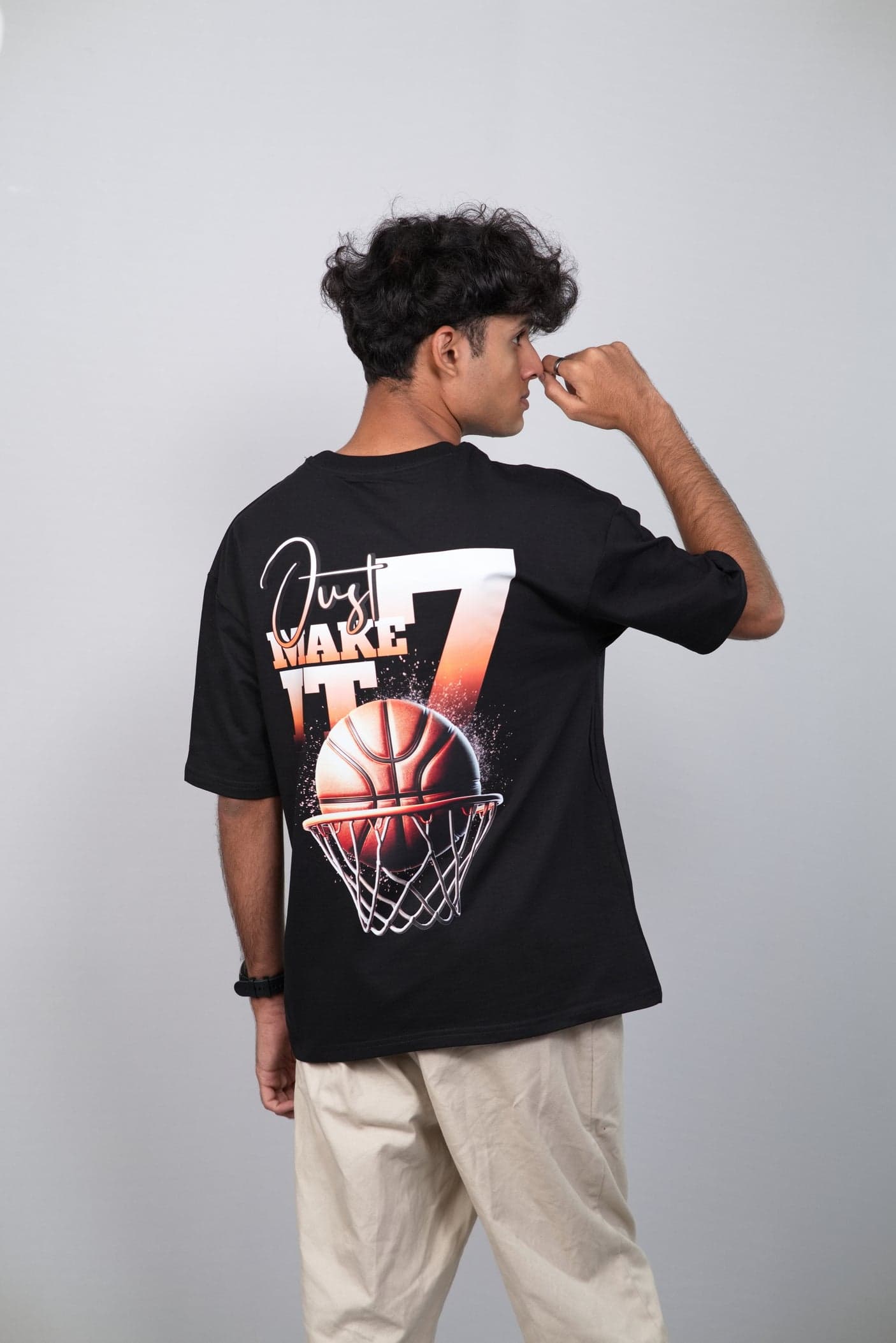 Make it 7 Unisex Premium Oversized T-shirt view 4