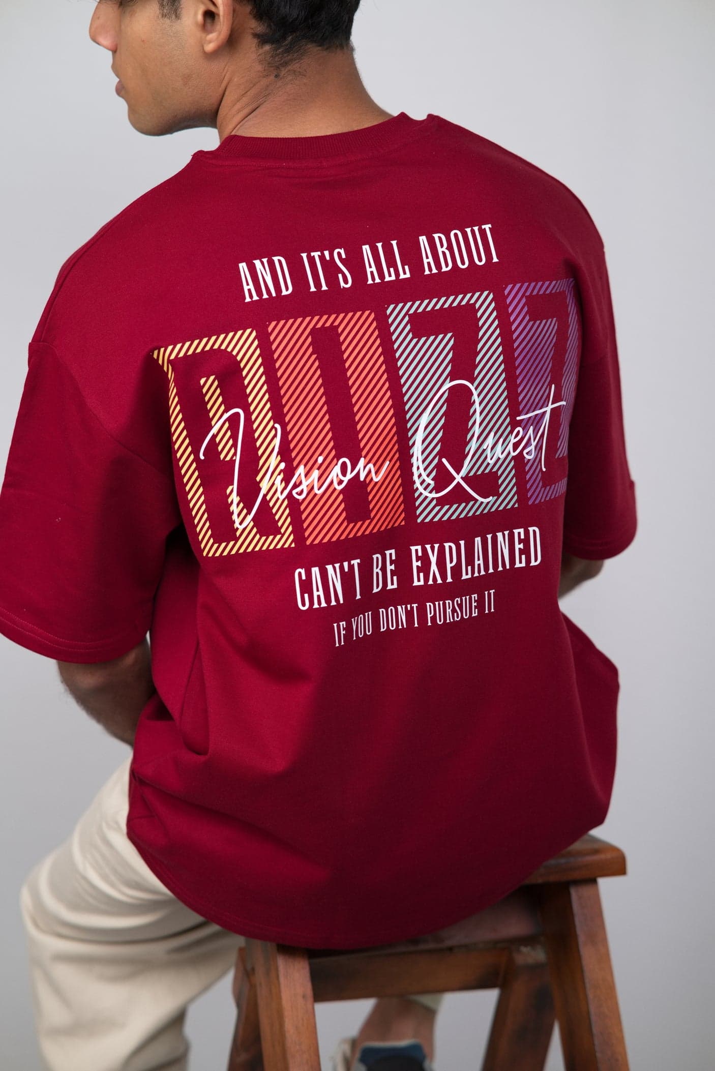 Rizz Unisex Minimalistic Oversized T-shirt — alternate view