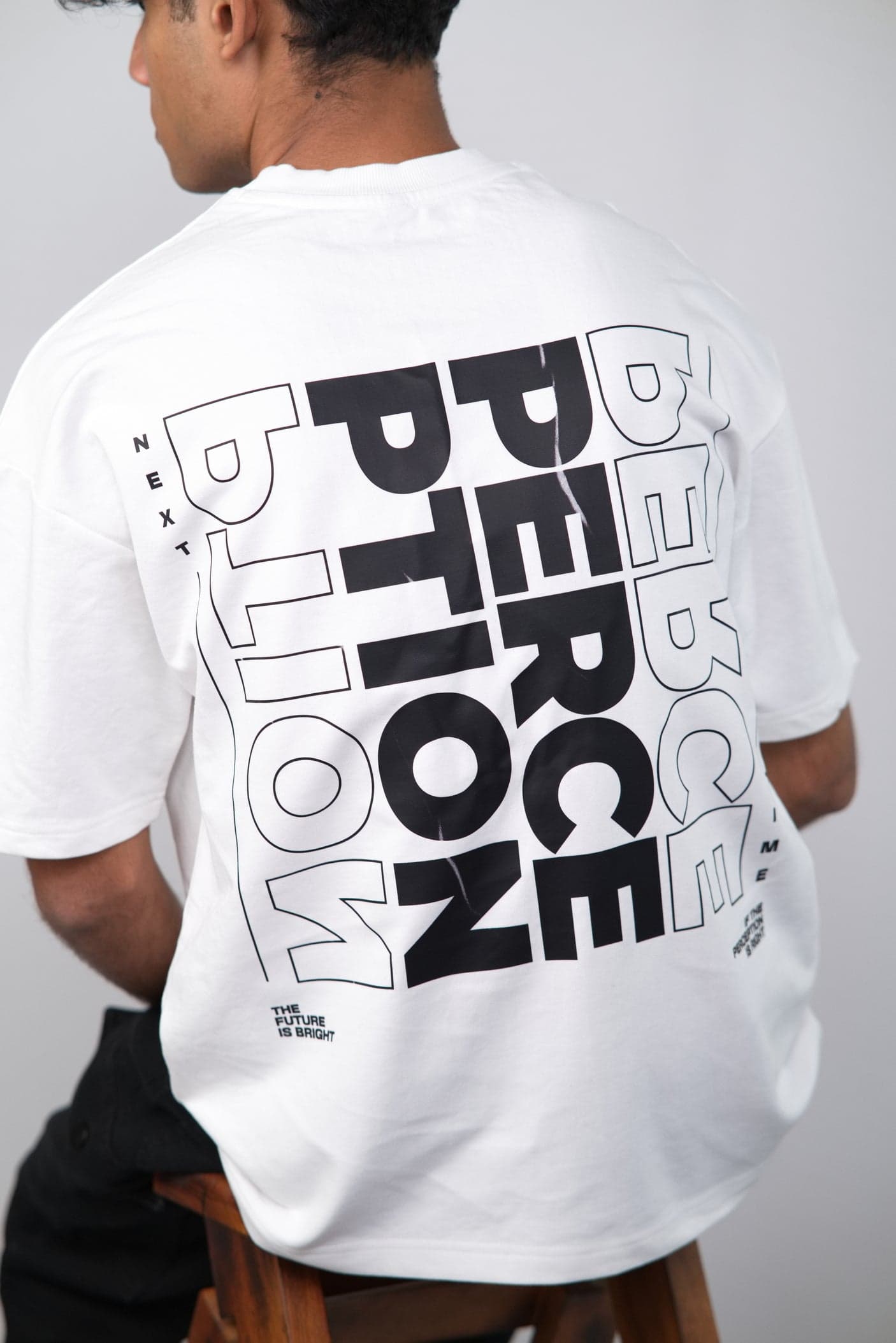 Perception Unisex Minimalistic Oversized T-shirt — alternate view