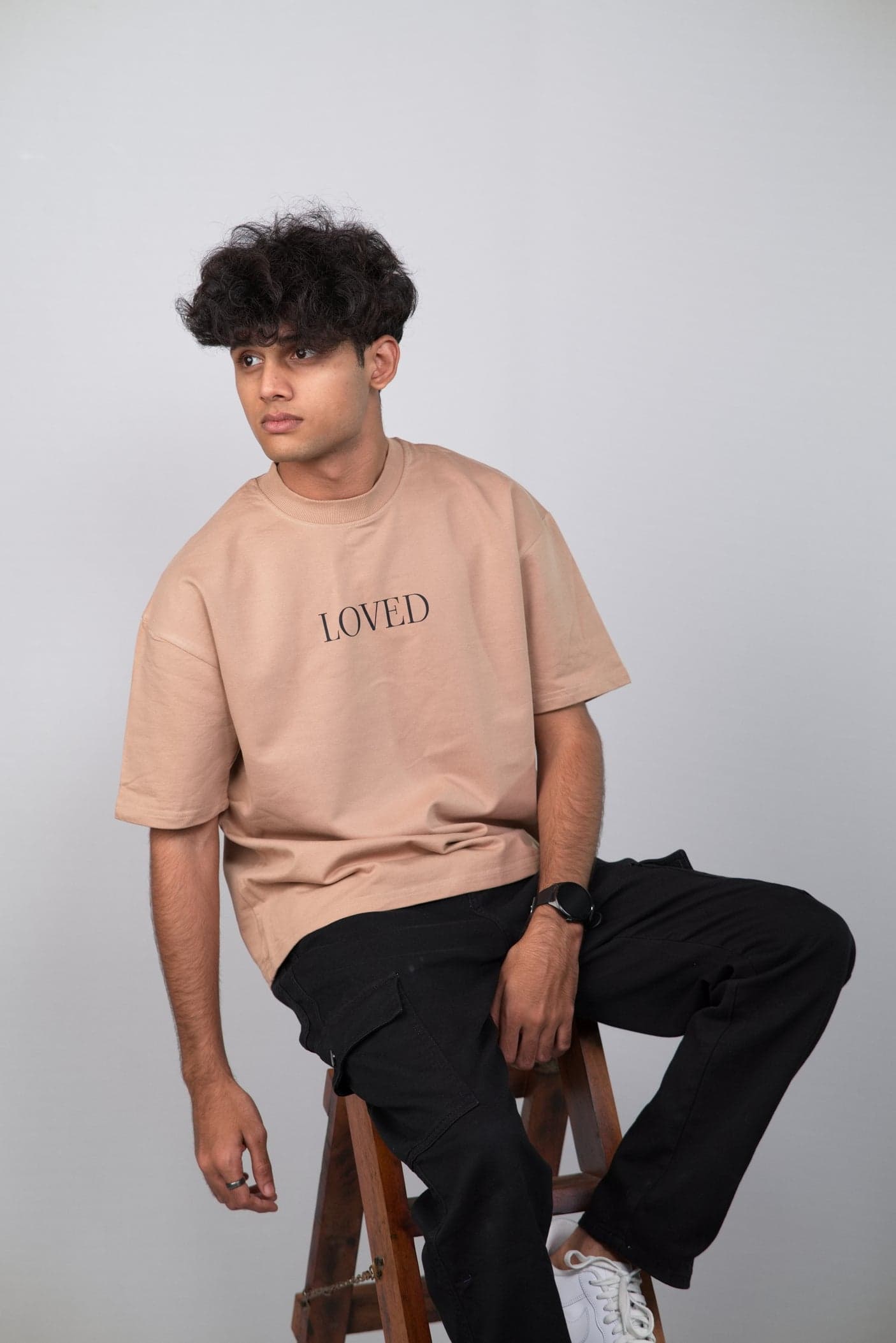 You are Loved Unisex Minimalistic Oversized T-shirt view 3