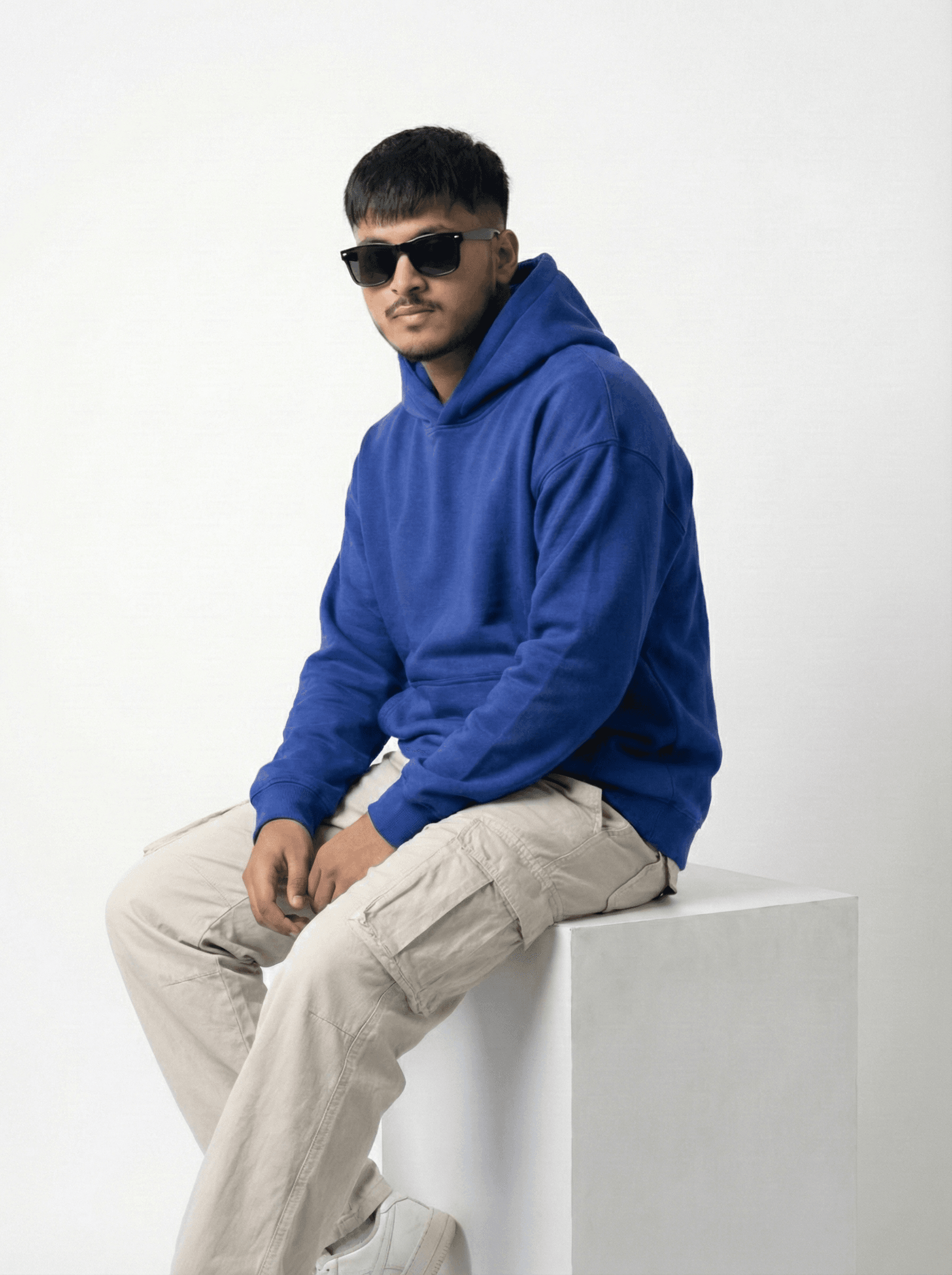 LEVEL7 Foundation Unisex Drop-Shoulder Hoodie — alternate view